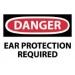 Danger Ear Protection Required Machine Label (#D638AP)