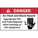 Arc Flash Danger Label (#DGA61AP)