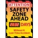 Attention Safety Zone Ahead Digital Scoreboard (#DSB55)