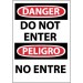 Danger Do Not Enter Spanish Sign (#ESD104)
