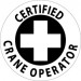 Certified Crane Operator Hard Hat Emblem (#HH34)