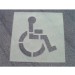 Handicapped Symbol Parking Lot Stencil (#PMS50)