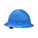 Quartz Full Brim Hard Hat, Blue, 6 point ratchet (#QHR6-BLUE)