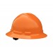 Quartz Full Brim Hard Hat, Orange, 6 point ratchet (#QHR6-ORANGE)