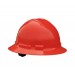 Quartz Full Brim Hard Hat, Red, 6 point ratchet (#QHR6-RED)