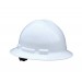 Quartz Full Brim Hard Hat, White, 6 point ratchet (#QHR6-WHITE)