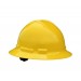 Quartz Full Brim Hard Hat, Yellow, 6 point ratchet (#QHR6-YELLOW)