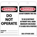 Danger Do Not Operate Tag (#RPT1)