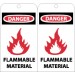 Danger Flammable Material Tag (#RPT71)