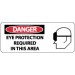 Danger Eye Protection Required In This Area Pictorial Sign (#SA102)