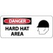 Danger Hard Hat Area Pictorial Sign (#SA104)