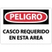 Peligro Casco Requerido En Esta Area Sign (#SPD46)