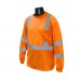 Long Sleeve Class 3 T-Shirt, Hi-Viz Orange (#ST21-3POS)
