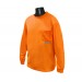 Long Sleeve Non-Rated T-Shirt, Hi-Viz Orange (#ST21-NPOS)