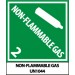 Non-Flammable Gas DOT Shipping Proper Label (#UN1044AL)