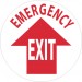 Emergency Exit Walk On Floor Sign (#WFS25)