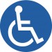 Handicapped Graphic Walk On Floor Sign (#WFS26)