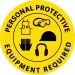Personal Protective Equipment Required Walk On Floor Sign (#WFS29)