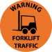 Warning Forklift Traffic Walk On Floor Sign (#WFS35)